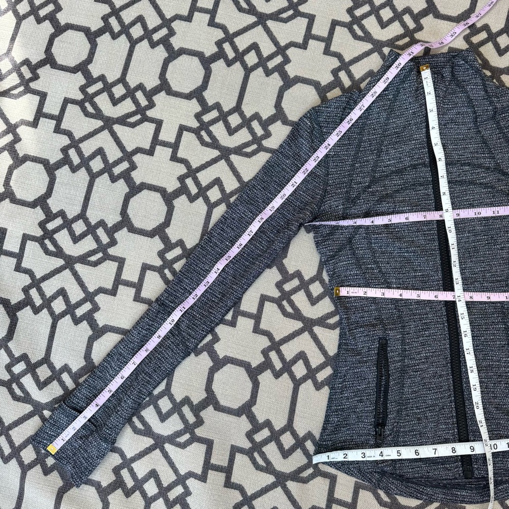 Lululemon Define Jacket Gray/Dark Gray Melange Luon Full Zip Sz 4 - Picture 6 of 15